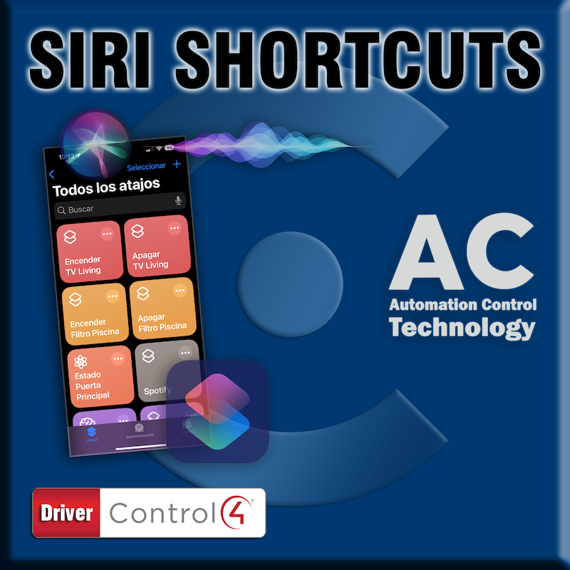 Control4 Driver Siri Shortcuts Control4 Driver Siri Shortcuts