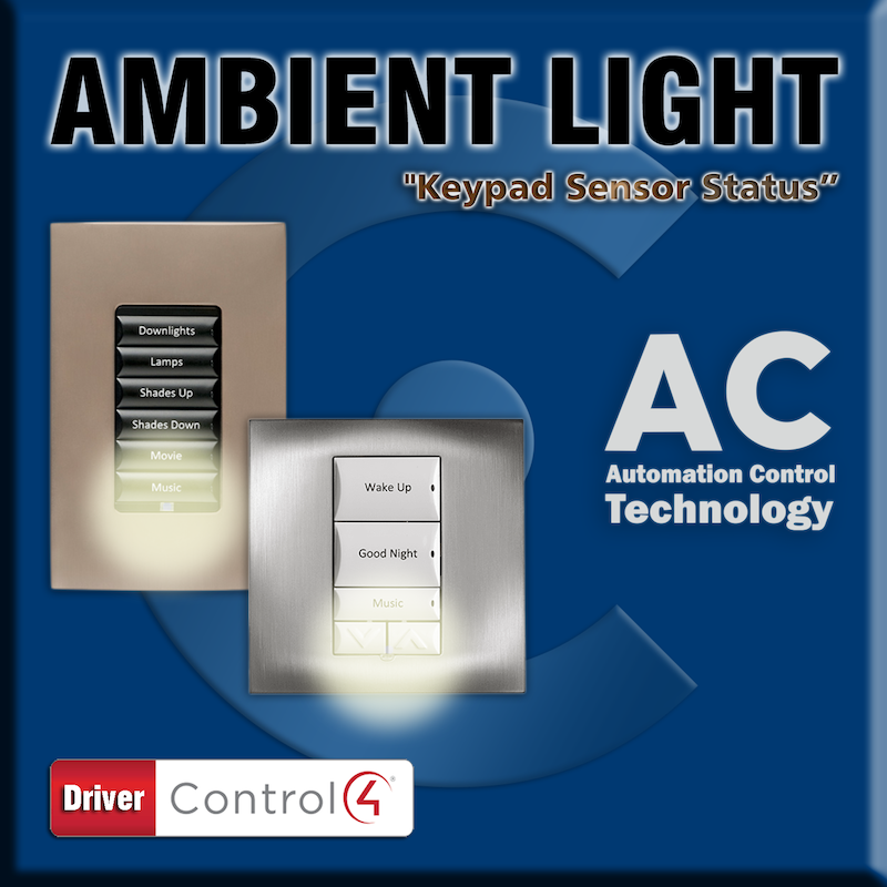 Control4 Driver Ambient Light Control4 Driver Ambient Light