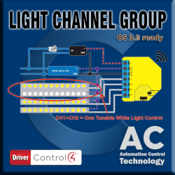 Driver Light Channel Group para Control4