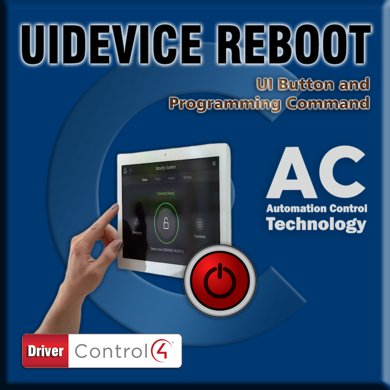 Control4 Driver UiDevice Reboot